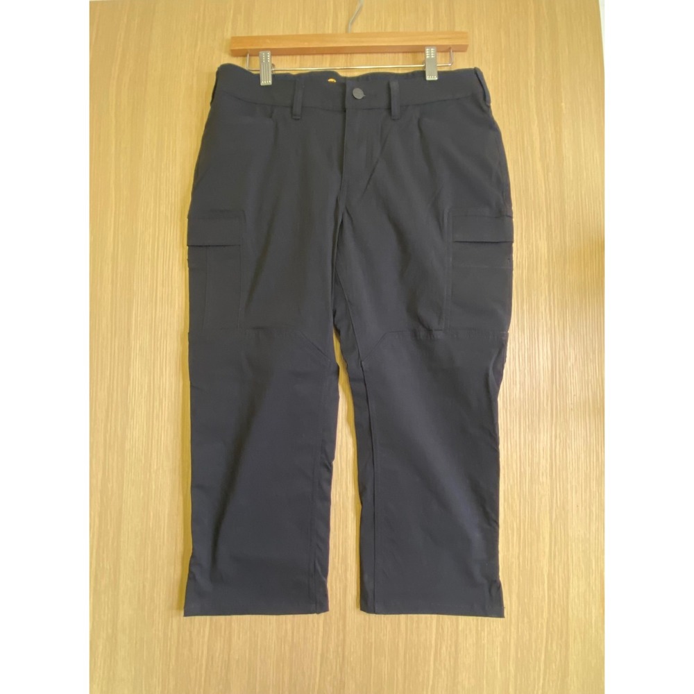 Carhartt Women 6 Regular Cargo Pants Black Force Straight Fit Ripstop 103612 001